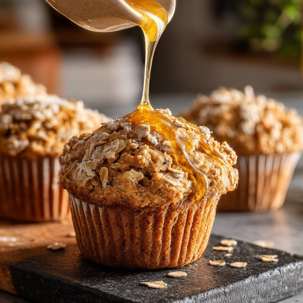 Healthy Oatmeal Muffins With Honey