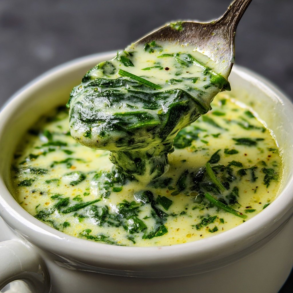 Creamy Lemon Spinach Soup