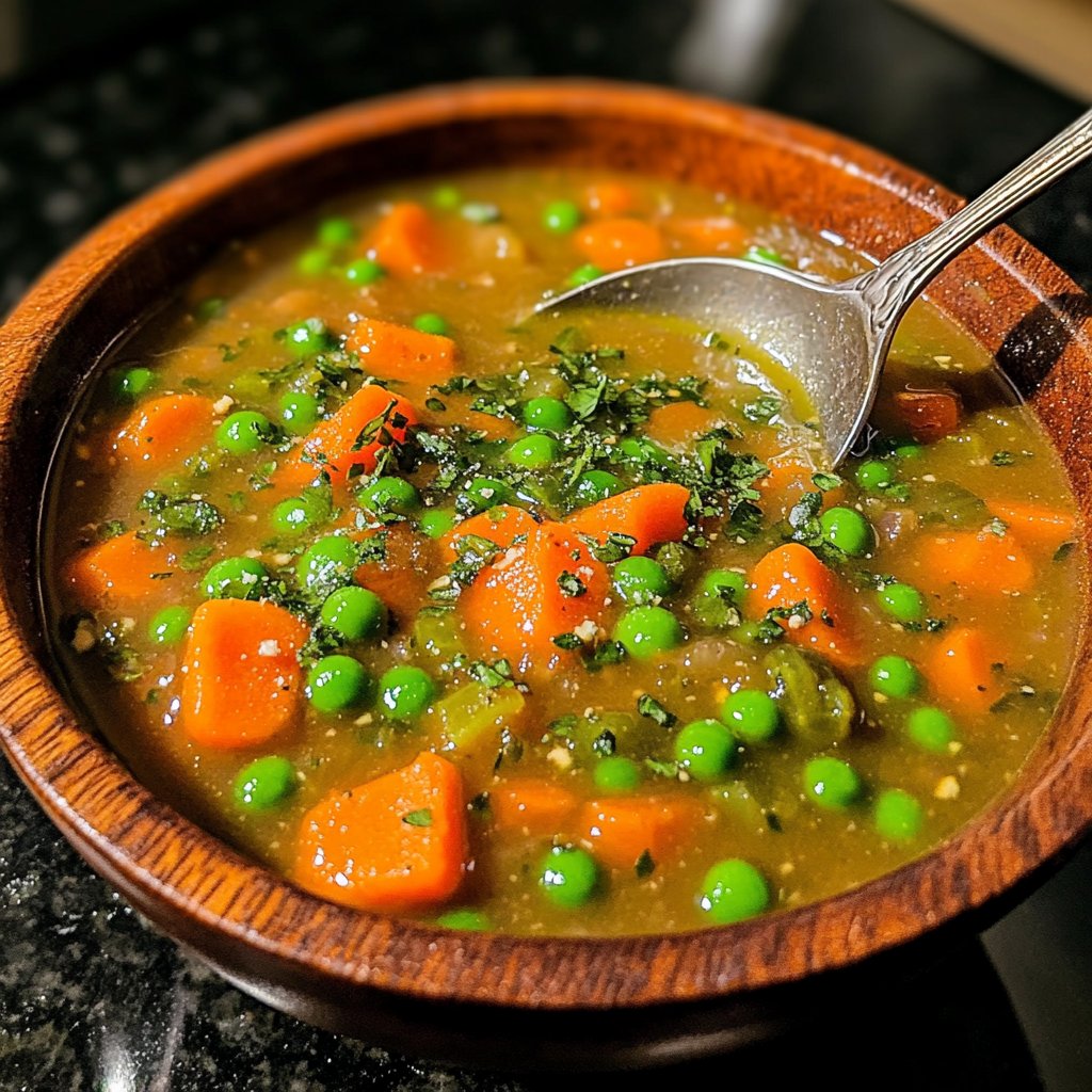 Healthy Vegetable Soup with Herbs