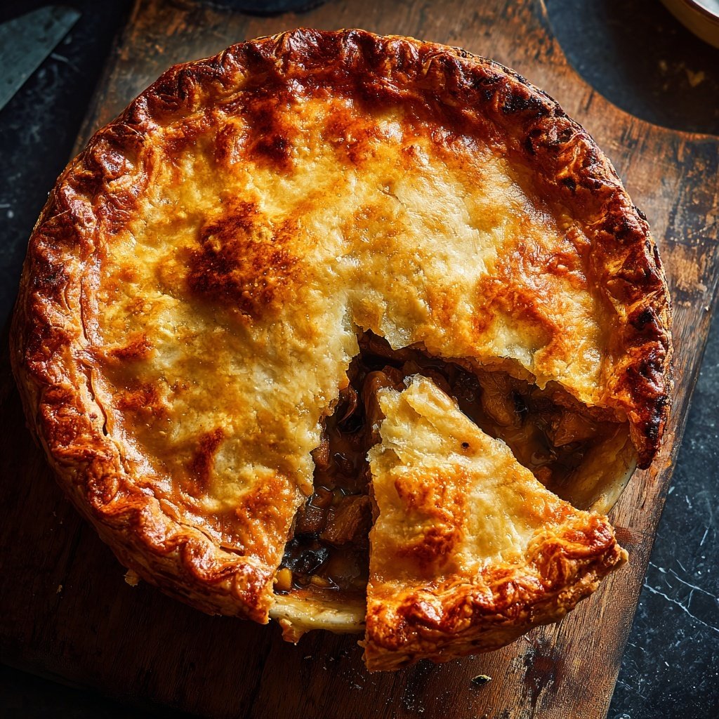 Comfort Food Beef and Mushroom Pot Pie