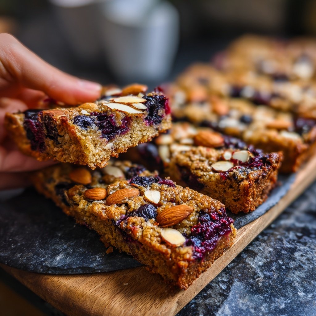 Blueberry Almond Breakfast Bars