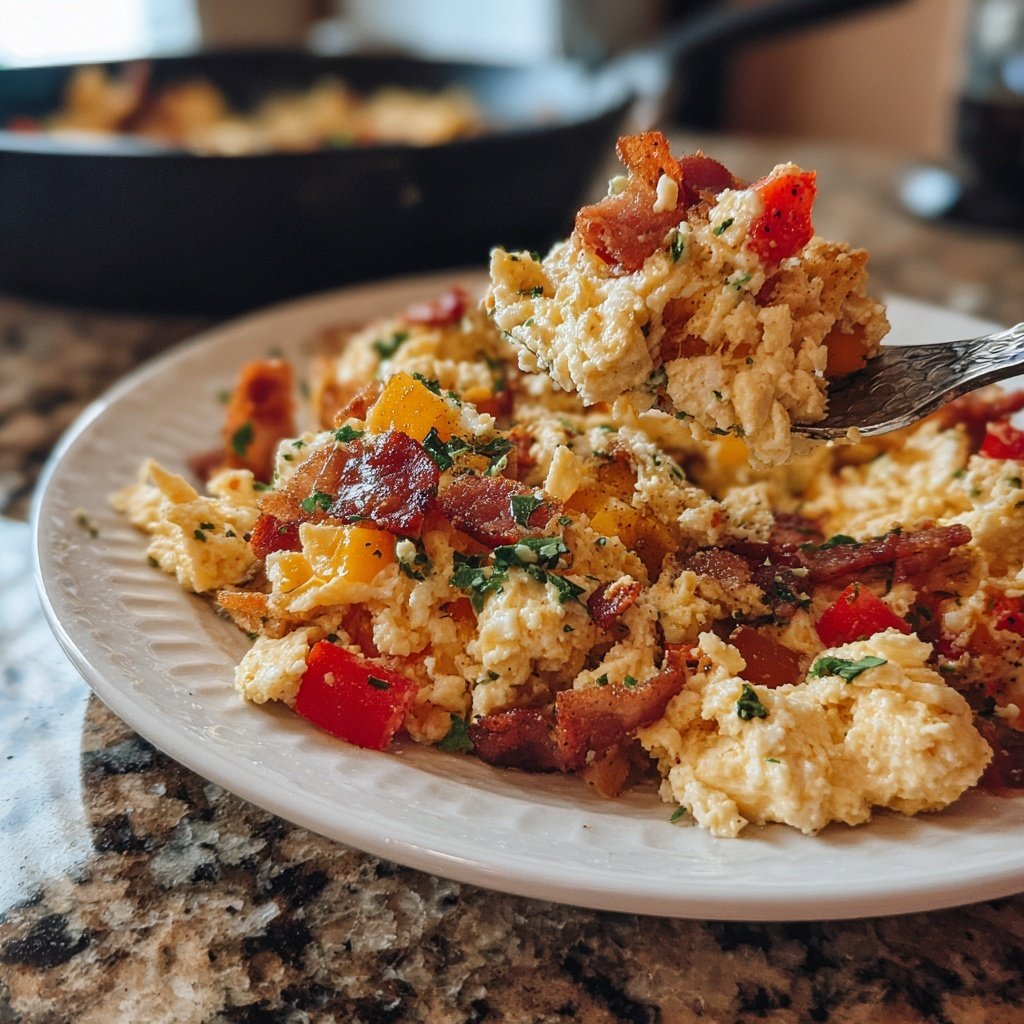 Keto Breakfast Egg Scramble