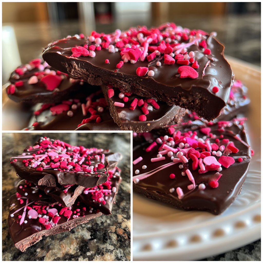 Valentines Treats Chocolate Bark