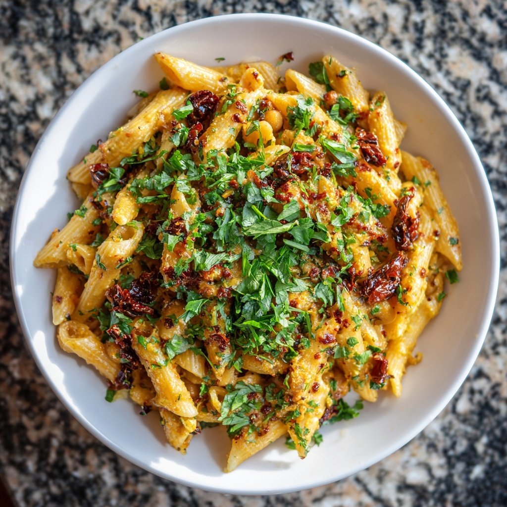 Mediterranean Chickpea Pasta
