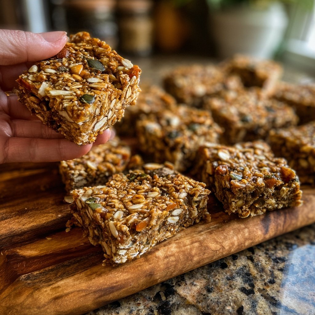 Healthy No Bake Oat Snack Bars