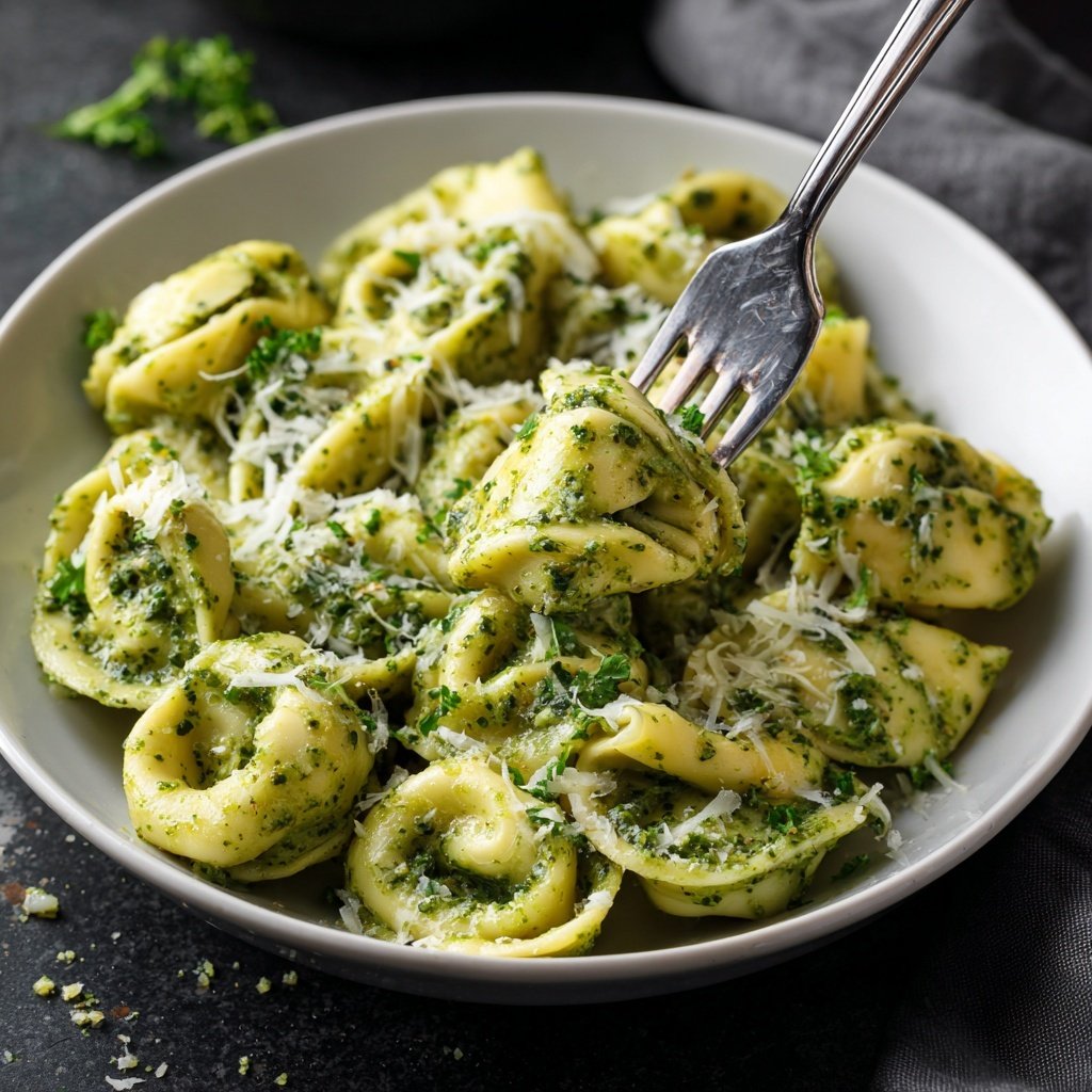 Creamy Pesto Tortellini