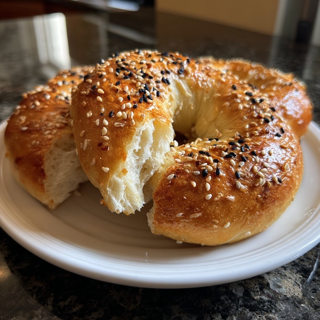 Soft Yogurt Bagels Oven Baked