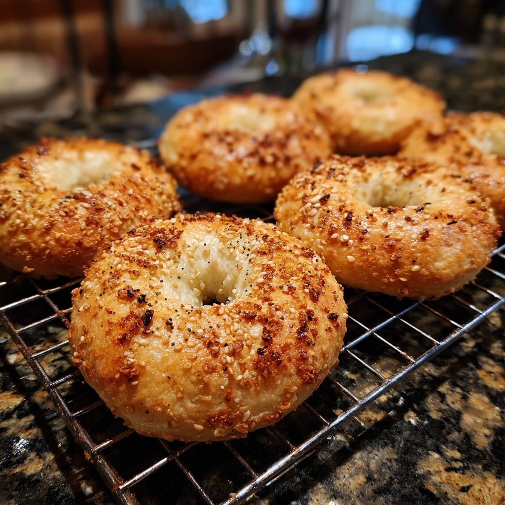 Crispy No Yeast Yogurt Bagels