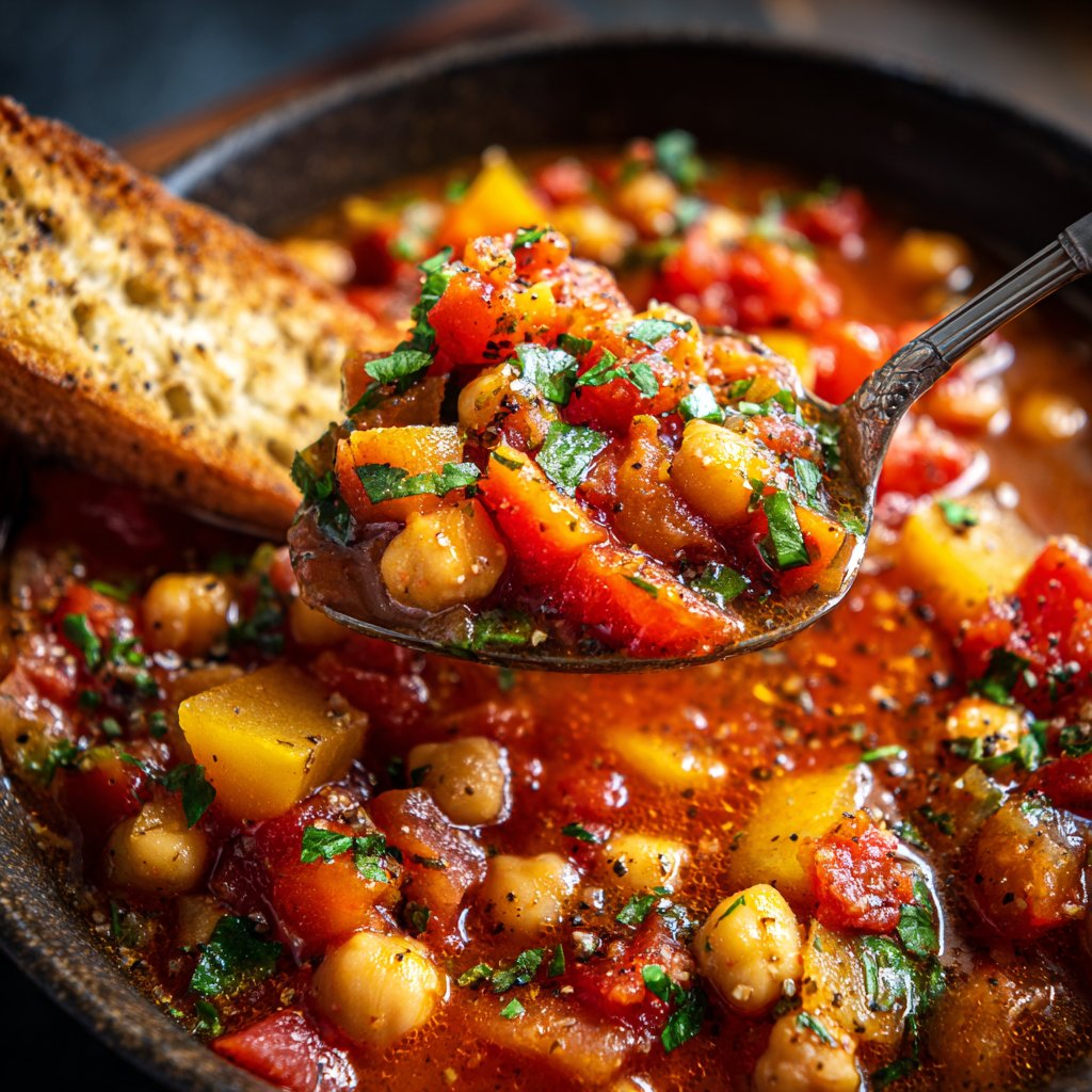 Healthy Dinner Tomato Chickpea Stew