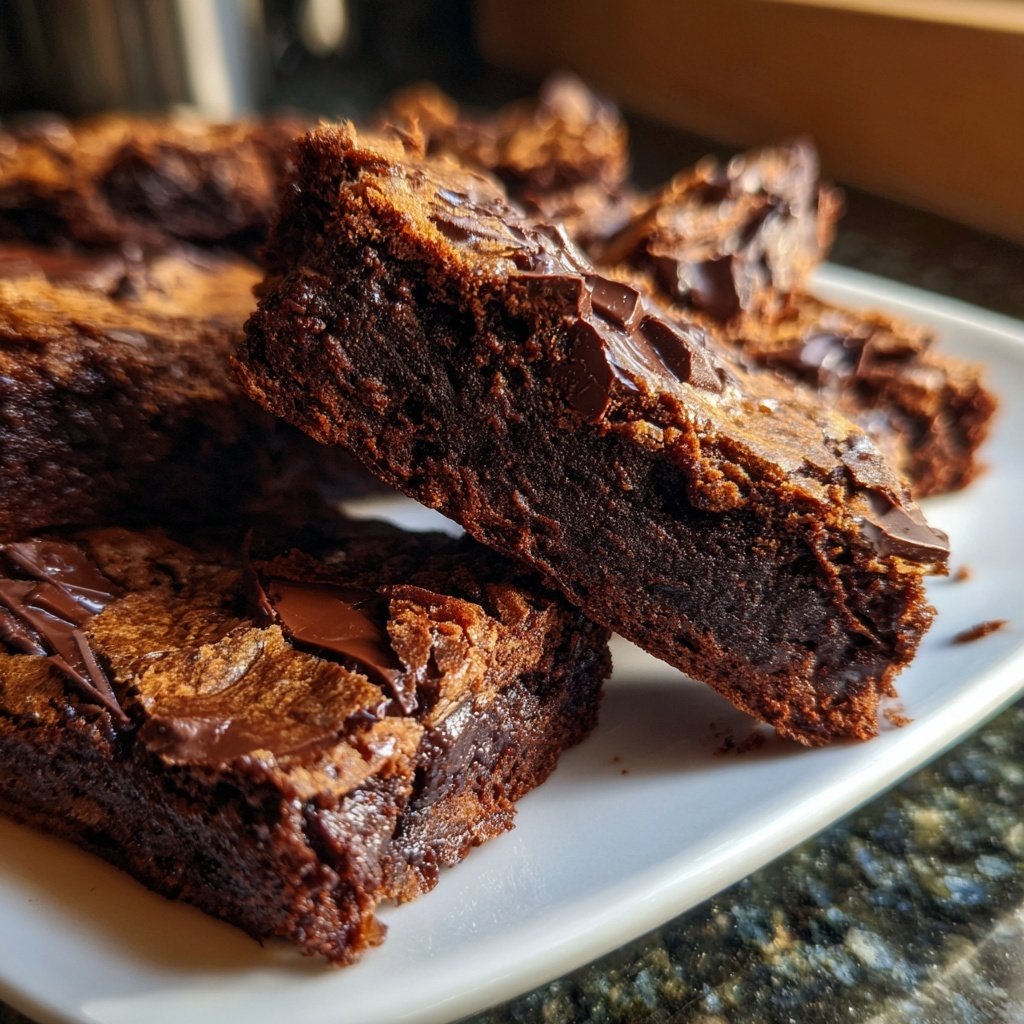 Sourdough Discard Brownies With Cocoa